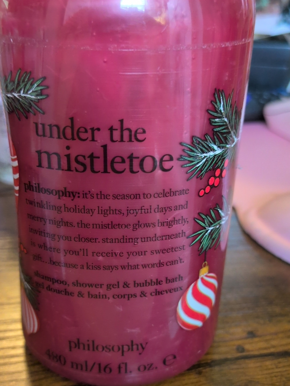 Philosophy Under the Mistletoe Shower Gel - New Sealed Great Christmas Gift 16oz
